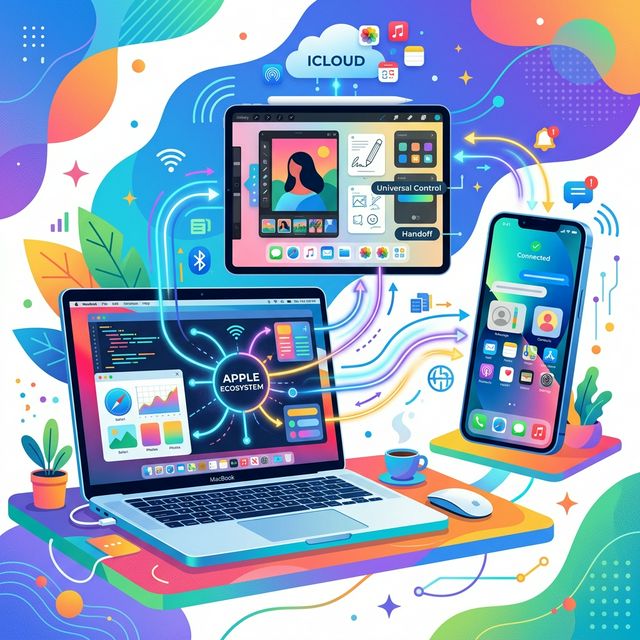 MacBook、iPad、iPhoneの連携エコシステム