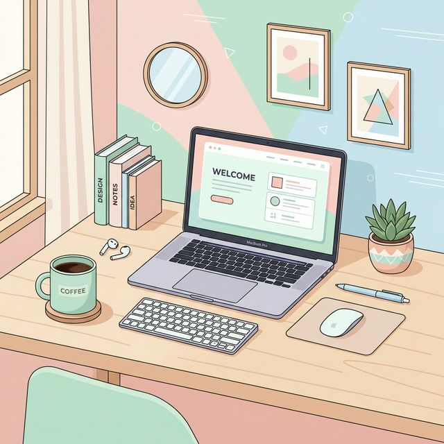 MacBookの美しいデスク環境